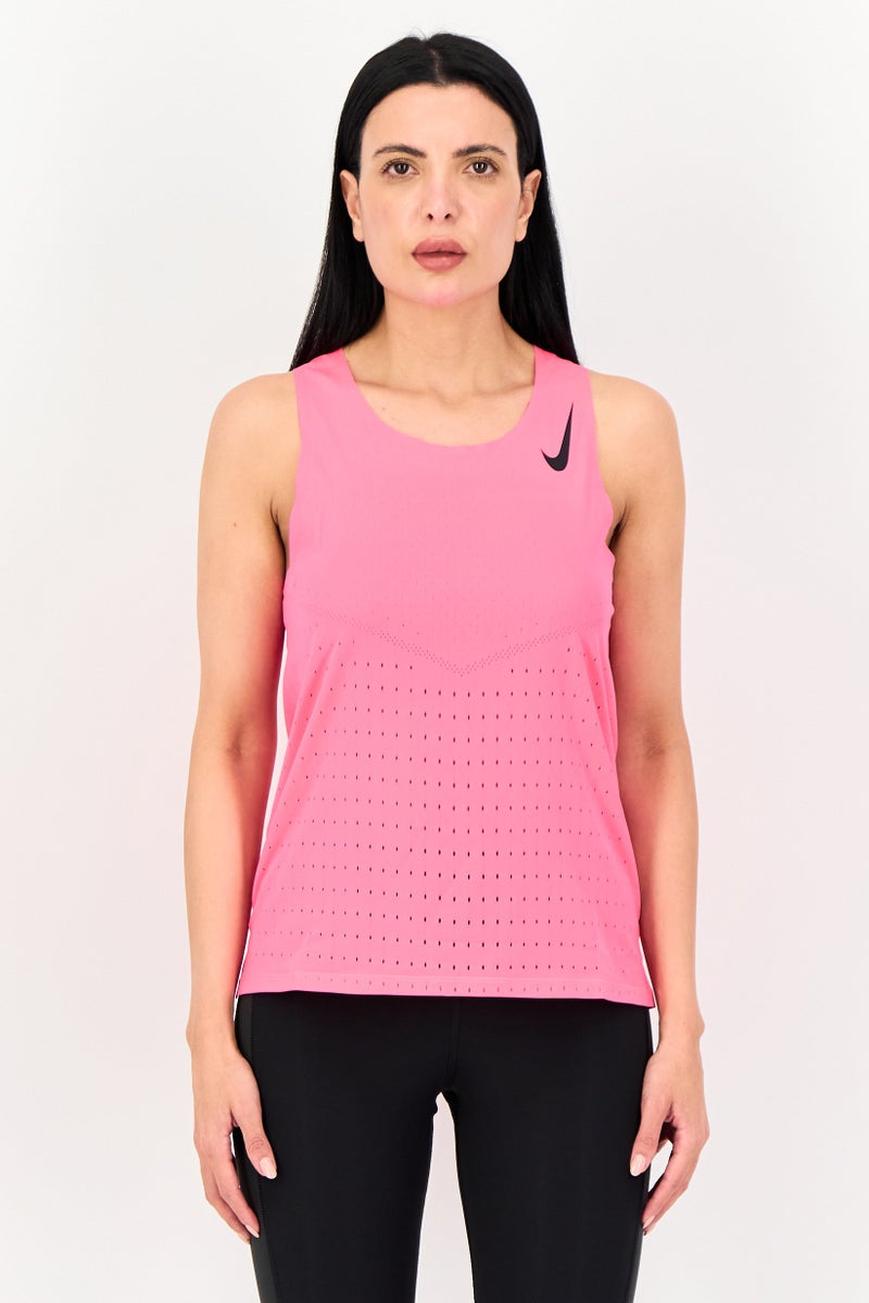 Nike Women Sportswear Fit Sleeveless Running Tank Top, Fuchsia - Image 1