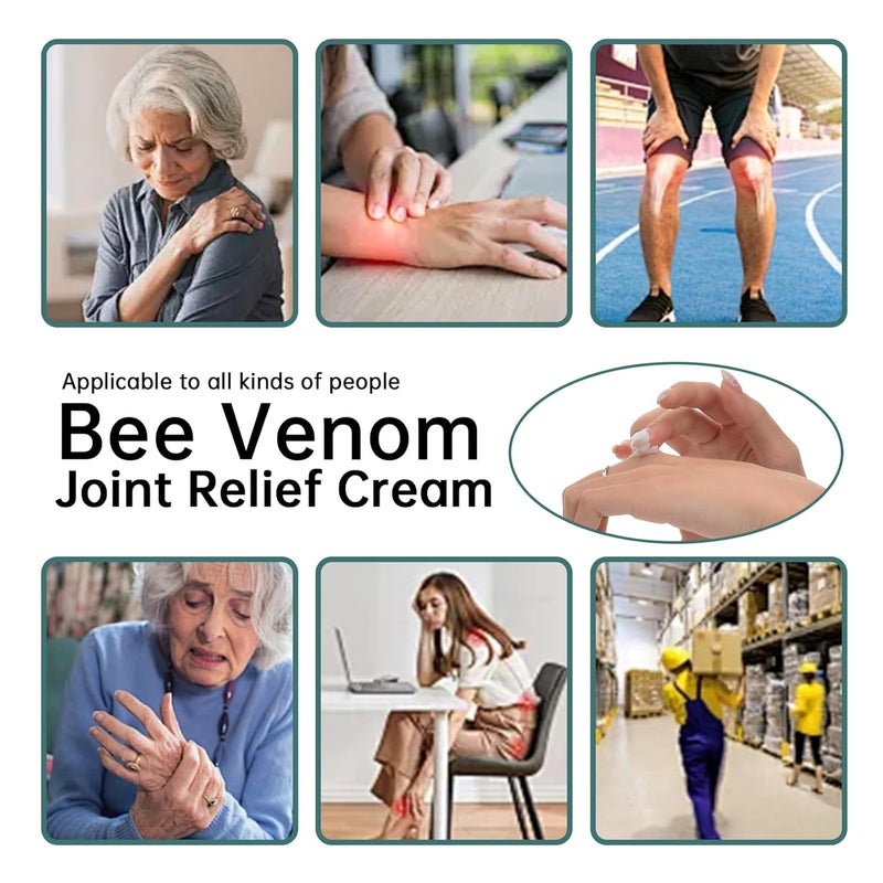 CHANGARLOAD New Zealand Bee Venom Cream for Body Part 2 PCS Specially Selected Bee Venom Joint Cream Designed for Daily Care of Back Neck Hands and Feet Joints Providing Comfortable Care Experience - Image 3