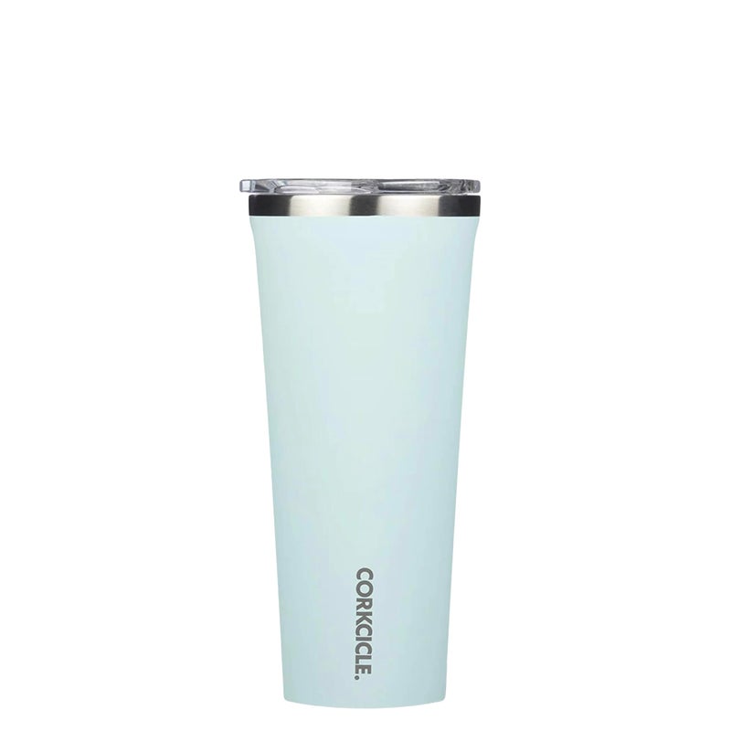 Corkcicle Classic Triple Insulated Coffee Mug with Lid, Gloss Powder Blue, 24 oz – Stainless Steel Travel Tumbler Keeps Beverages Cold 9+hrs, Hot 3hrs – Cupholder Friendly Travel Coffee Tumbler - Image 1