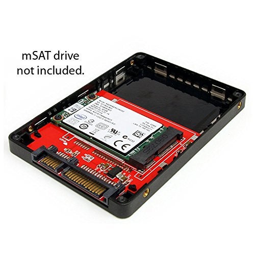 StarTech.com 2.5in SATA to Mini SATA SSD Adapter Enclosure - Mini PCIe ssd Adapter - SATA to mSATA - Mini PCIe SATA , TAA (SAT2MSAT25) - Image 4