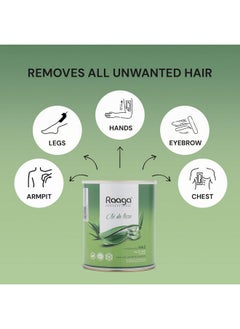 RAAGA PROFESSIONAL Liposoluble Body Wax | Aloe Vera (Contains Imported Ingredient) | Dermatologically Tested, Colophony Free | For Sensitive Skin (800 Ml)  - Image 2
