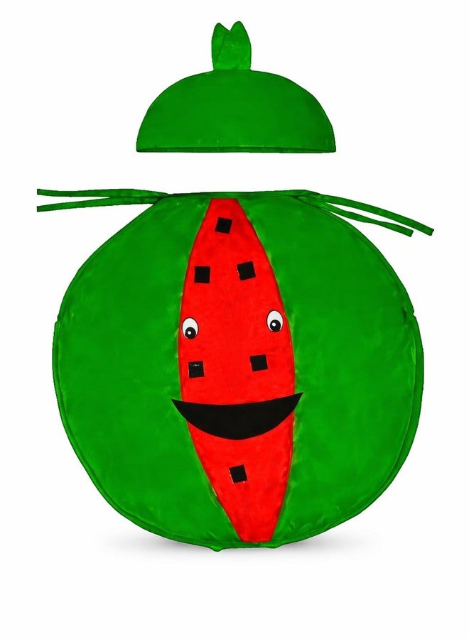 EthnicAlive Smiley Water Melon Fruit and Vegetable Cosplay Costume Outfit For Kids Girls, Boys | Halloween Fruits Dress (Water Melon, 6 Year To 7 Year) - Image 1