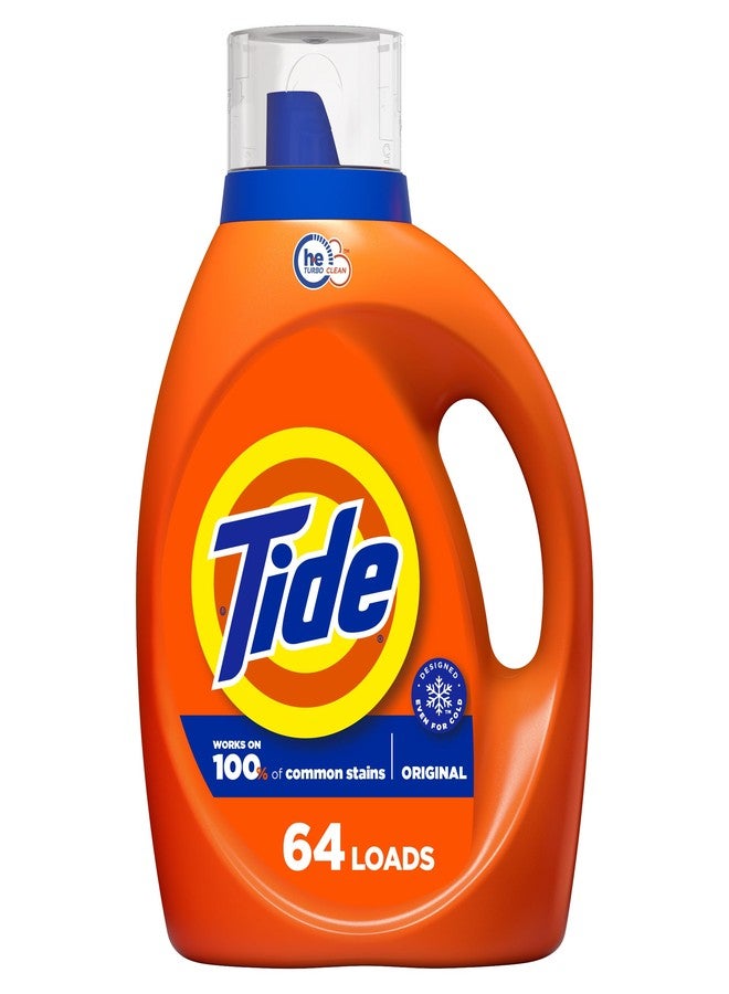 Tide Liquid Laundry Detergent, Original, 64 loads, 84 fl oz, HE Compatible (Packaging May Vary) - Image 1