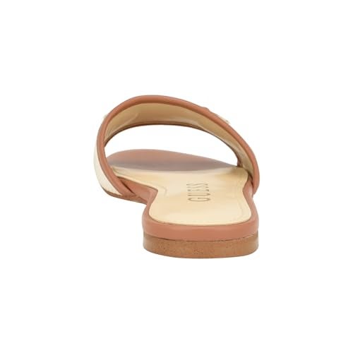Guess Women's HAMMI Flat Sandal, Medium Natural 102, 6.5 - Image 3