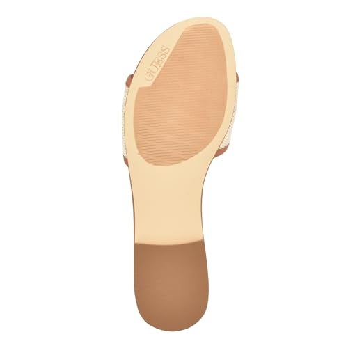 Guess Women's HAMMI Flat Sandal, Medium Natural 102, 6.5 - Image 4