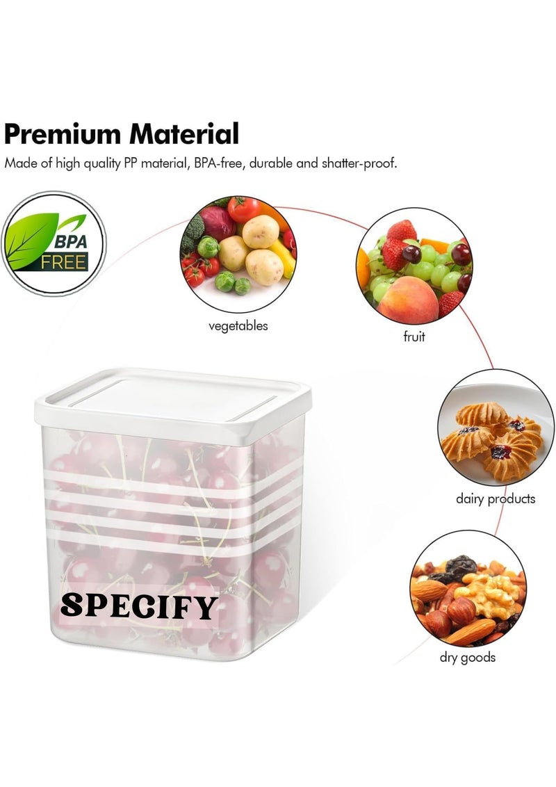 SPECIFY 6 Fridge Multipurpose Containers for Space-Saving Refrigerator Side Door Organizer - Kitchen Fruits, Vegetables Organizer - Transparent - Image 4
