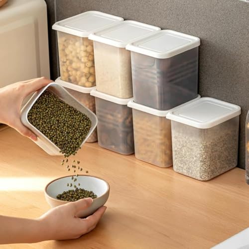 SPECIFY 6 Fridge Multipurpose Containers for Space-Saving Refrigerator Side Door Organizer - Kitchen Fruits, Vegetables Organizer - Transparent - Image 2