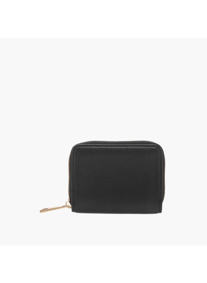 Flora Bella By Shoexpress Women Textured Wallet with Zip Around Closure