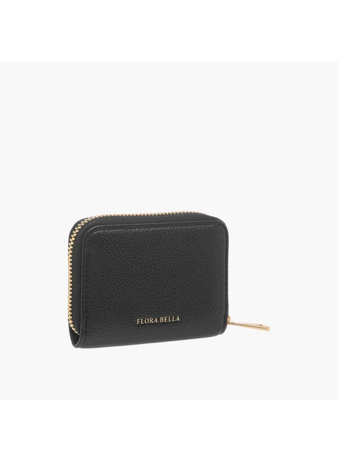 Flora Bella By Shoexpress Women Textured Wallet with Zip Around Closure
