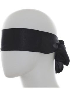 Elandy Black Sleeping Mask Eyeshade Long Slim Ribbon Eye Mask Thin Eyepatch Stage Prop Eye Patch Cover Band Sleep Blinder for Cosplay Stage Show 