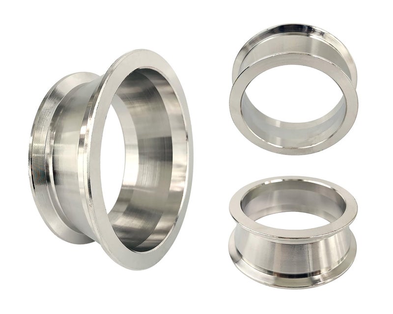 Elifecenter 3" to 4" Exhaust Flange Adapter,Turbo Exhaust V-band Adaptor Flange CNC(3"ID to 4"ID) - Image 3