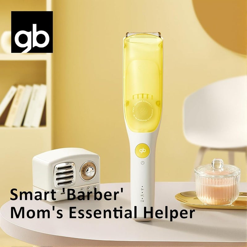 gb Baby Hair Clippers with Built-in Vacuum, Quiet and Low Vibration, IPX7 Waterproof Trimmer, USB Rechargeable, Cordless Haircut Trimmers for Infants/Kids/Toddlers - Image 3