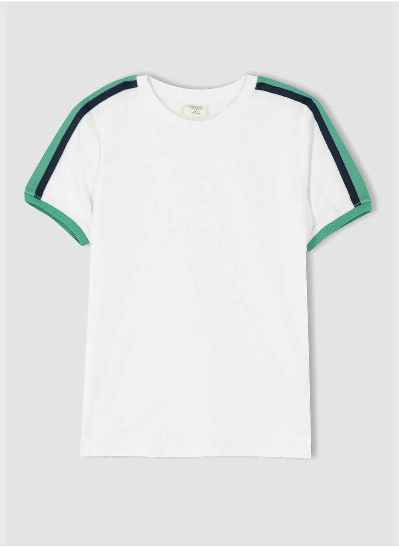 ديفاكتو Boy Regular Fit Crew Neck Short Sleeve T-Shirt