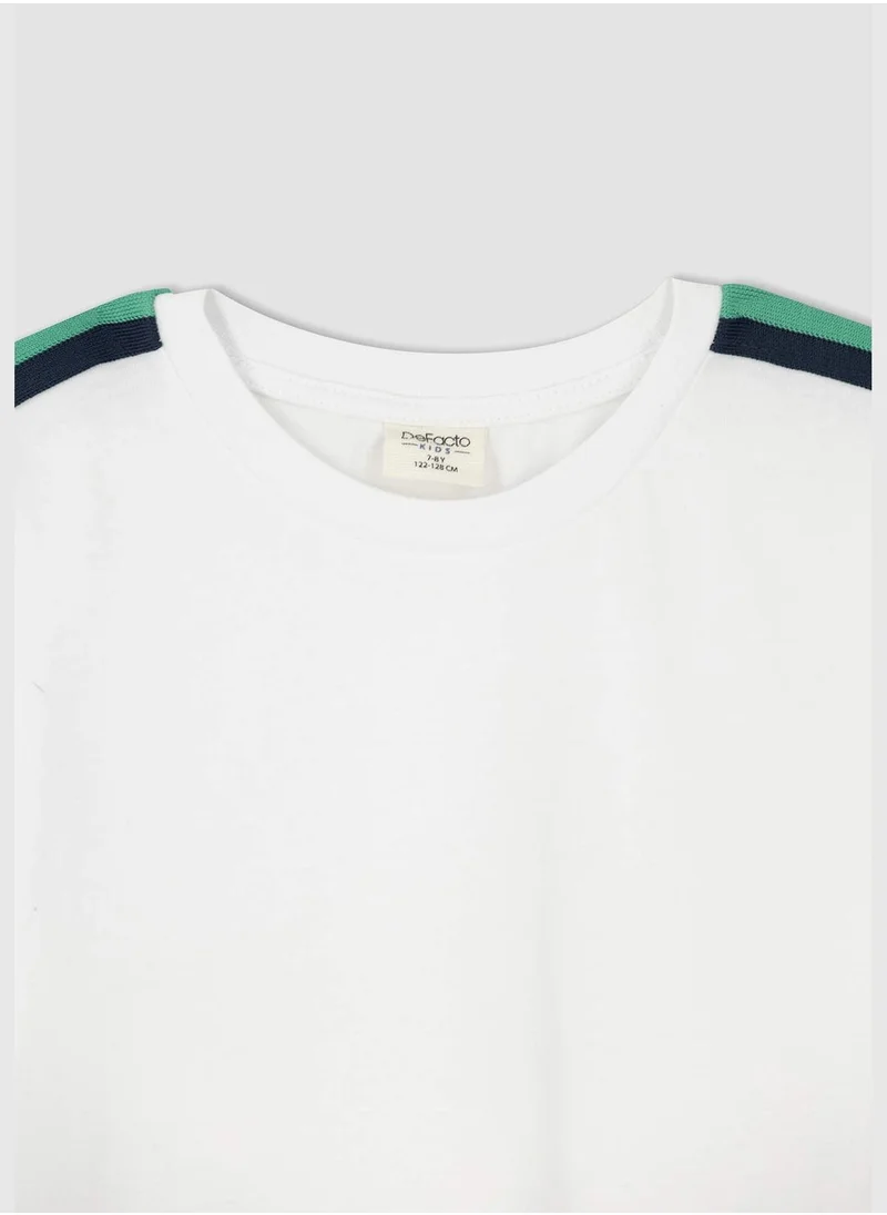 ديفاكتو Boy Regular Fit Crew Neck Short Sleeve T-Shirt