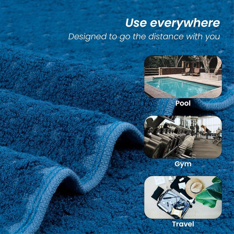 Mush Bamboo Bath Towel Popcorn Weave 450 GSM Large Towel for Men Women 3X Softer Absorbent Than Cottton - Image 5