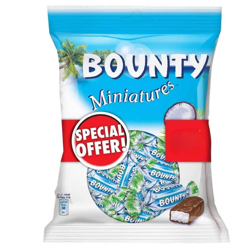 Bounty Miniatures Coconut Flavoured Toffee Pack- 2X150gms - Image 1