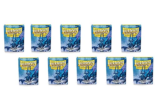 dragon shield 10 Packs Dragon Shield Matte Petrol Standard Size 100 ct Card Sleeves Display Case - Image 1