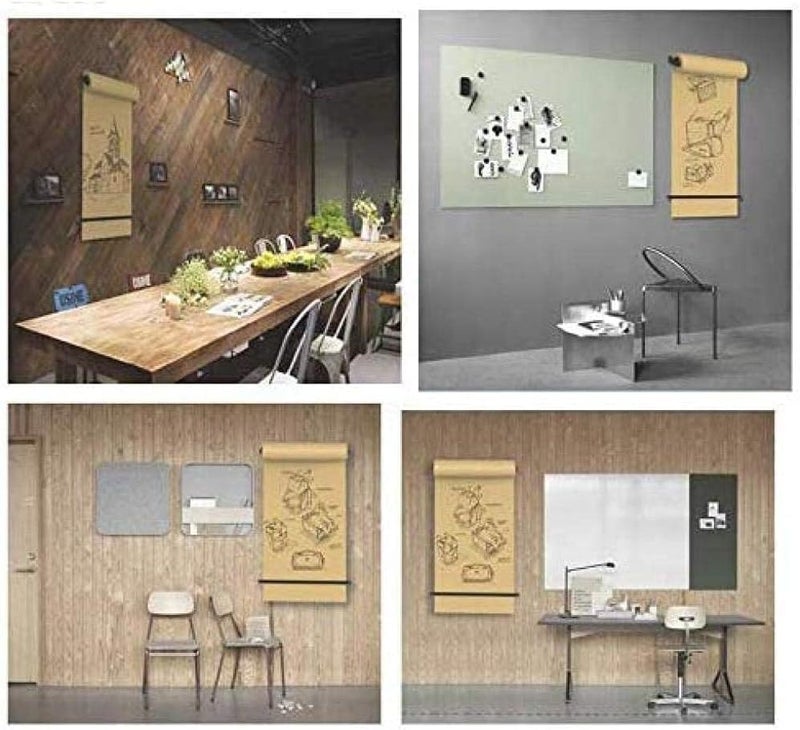 Bulletin Board Paper Creative Kraft Paper Roll Holder, Store Wall-Mounted List Studio Supplies, Easy to Hang for Craft Poster Art Paper Roll Christmas Bouquet(30cm/12inch Wide) - Image 2