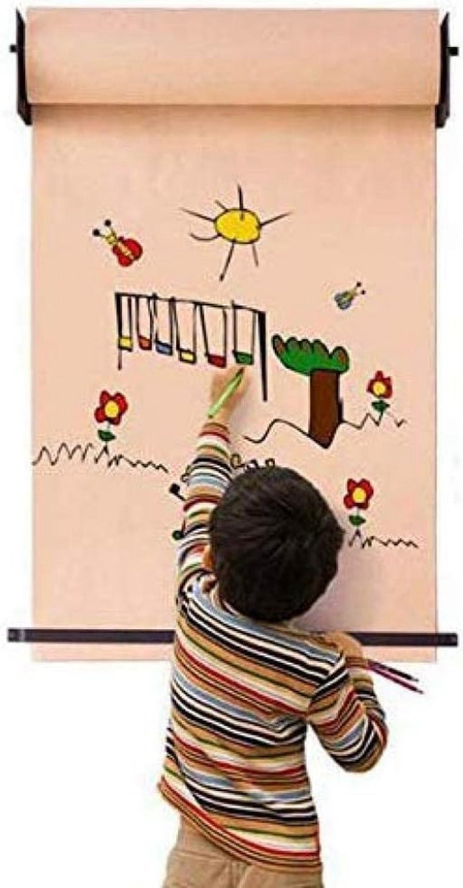 Bulletin Board Paper Creative Kraft Paper Roll Holder, Store Wall-Mounted List Studio Supplies, Easy to Hang for Craft Poster Art Paper Roll Christmas Bouquet(30cm/12inch Wide) - Image 1