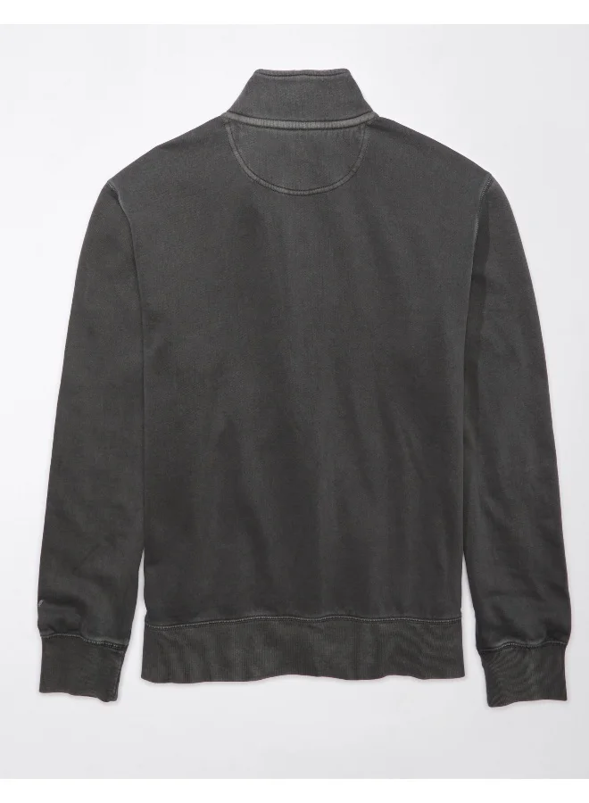 American Eagle Quarter-Snap Mockneck Sweatshirt