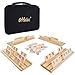 Offelec Upgraded Rummy Cube Game Set  4 Wooden Racks 106 Large Number Rummy Tiles and Portable Case Classic Rummy Games for 24 Players Travel  Family Board Game for Adults Kids  Parties Great Gifts - Image 2