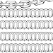 Virtue morals 48 Pcs 16 inch Foil Chain Balloons Jumbo Chain Balloons for 80s 90s Party Decorations Giant Balloon Chain Balloons Silver - Image 3