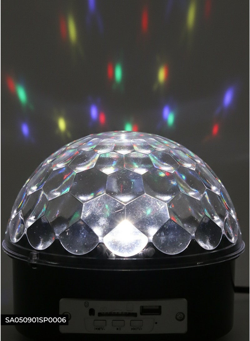 جهاز عرض LED مزود بسماعة بلوتوث وجهاز تحكم عن بعد 2 في 1 بروجيكتور موسيقى لحفلات أعياد الميلاد رقص إضاءة ليلية مزامنة مع الموسيقى مناسب للمنزل والمكتب - Image 3