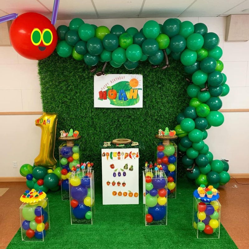 Beaumode DIY 141pcs Green Caterpillar Balloon Garland Kit For First Birthday Baby Shower Kids Hungry Caterpillar Themed Party Decoration (Green) - Image 4