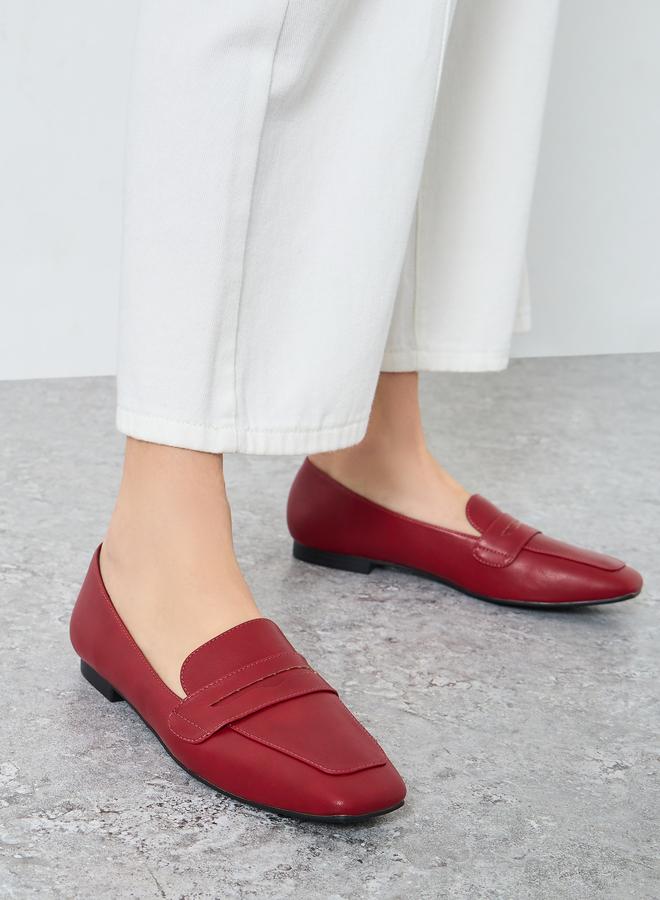 ريد حذاء لوفرز بمقدمة مربعة - Image 2