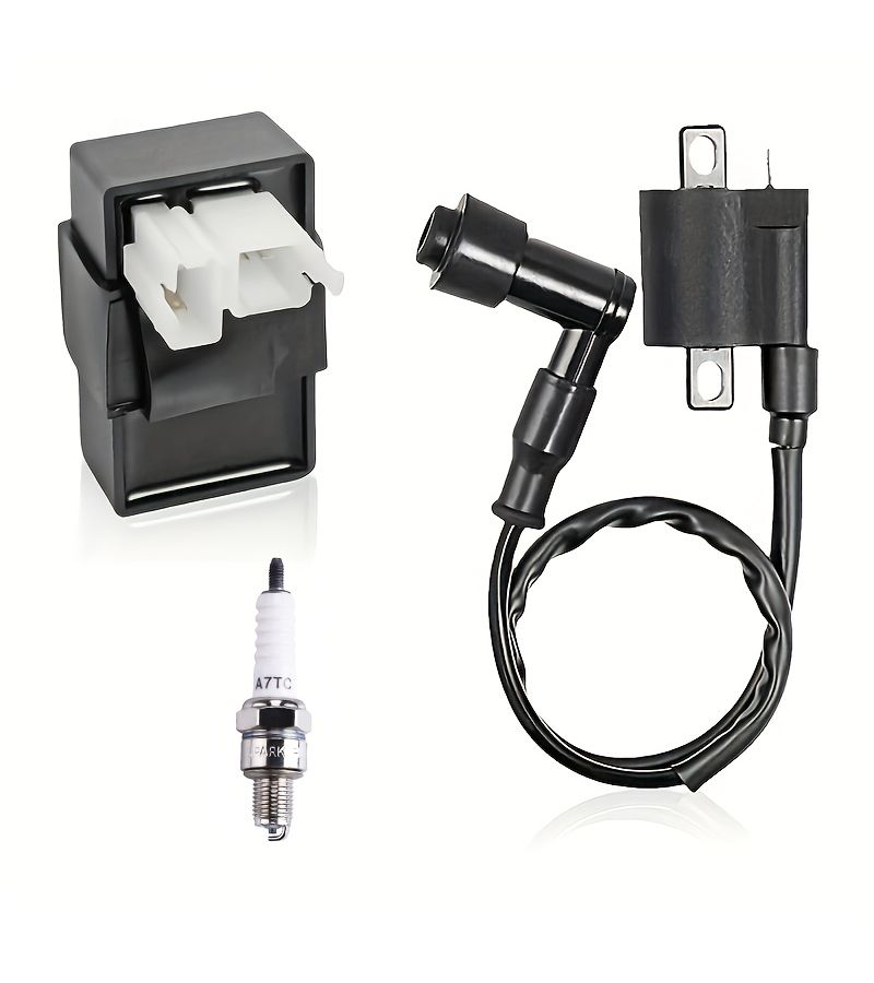 Coil Kit With 6 Pin AC CDI Box Ignition Coil And Spark Plug For CG 125cc 150cc 200cc 250cc Engine Chinese Quad Go Kart 1 Set - Image 1