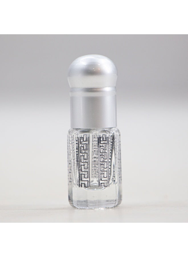 A carton of glass, a quarter tola, gray, with a round lid.