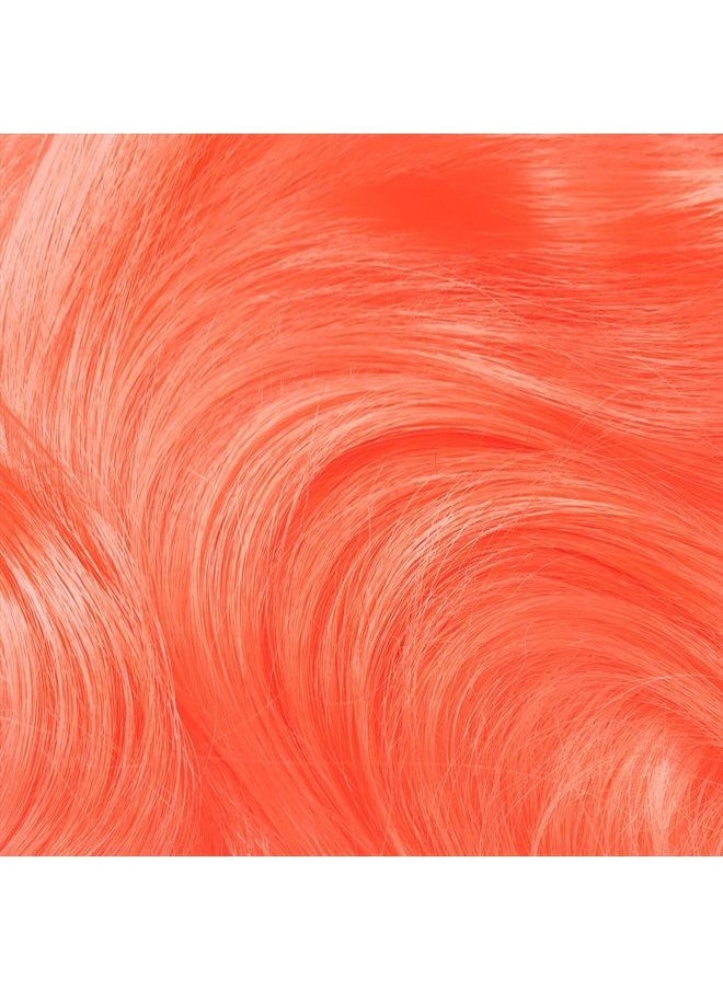 Lime Crime Unicorn Hair Dye Full Coverage, Neon Peach (Vibrant Peach) - Vegan and Cruelty Free Semi-Permanent Hair Color Conditions & Moisturizes - Temporary Peach Hair Dye With Sugary Citrus Vanilla  - Image 4