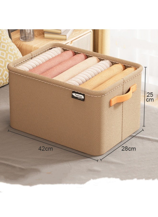 Generic Wardrobe Clothes Organizer Foldable Closet Storage Organizer for Clothes Jeans Washable Closet Storage Boxes with Carrying Handles Cube Storage Bin for Home Bedroom Office  - Image 2
