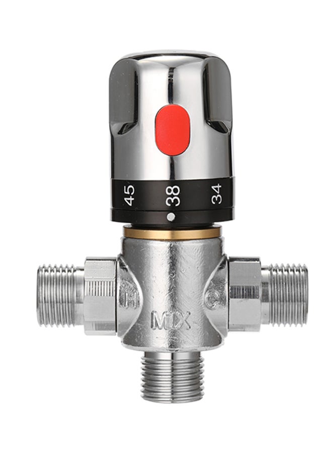 NIBEMINENT Adjustable Thermostatic Mixer Valve Red 11.50x4.50x9.00cm