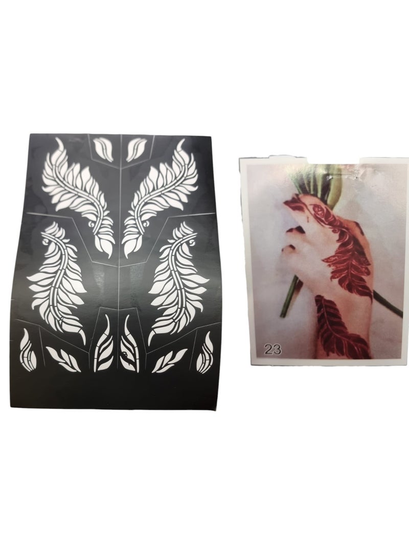 Henna Designs Large Size Mold Stickers for Hand and Feet For Eid And Other Occasions