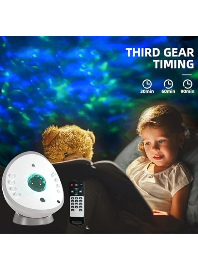 SIRKOLR White Noise Machine For Baby Adults Kids, Portable Baby Sound Machine For Sleeping,Sleep Soothers With Soothing Sounds And Star Projector Realistic Starry Sky Night Light - Image 4
