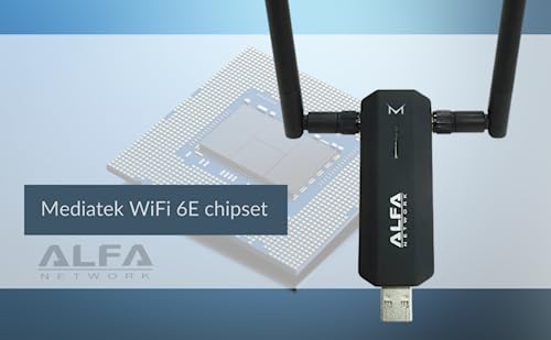 ALFA Network ALFA AWUS036AXM WiFi 6E USB 3.0 USB Adapter, AXE3000 Tri-Band 6Ghz/5.8GHz/2.4GHz, Wireless Gigabit Speed (Up to 3Gbps) - Image 5