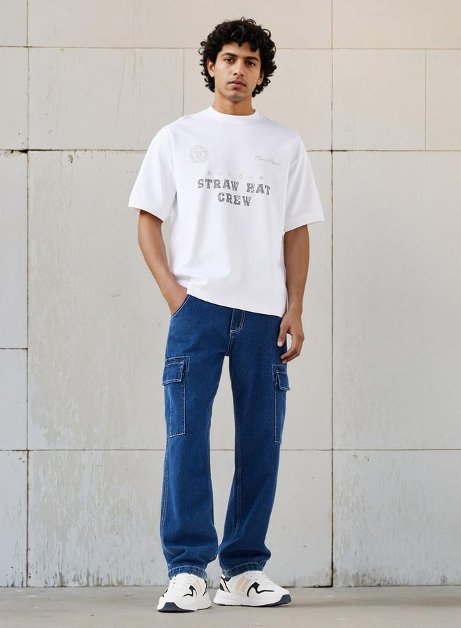 SP Characters Men Regular Fit Crew Neck Short Sleeves One Piece T-shirt - Image 2