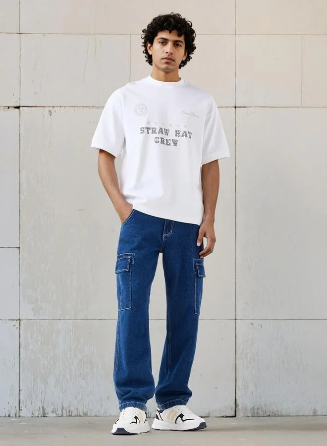 SP Characters Men Regular Fit Crew Neck Short Sleeves One Piece T-shirt