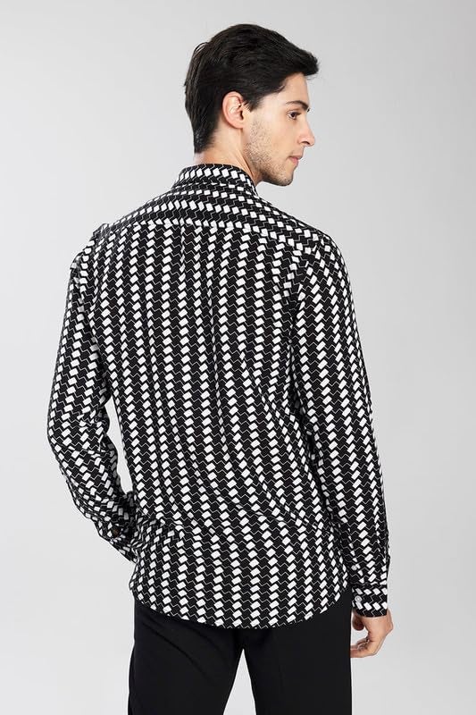 NoseQueen Shirt for Man | Shirts for Men Stylish | Casual Shirts for Men Full Sleeves | Printed Shirt for Man | Mens Casual Shirt | Full Sleeve Shirt for Men | Shirt Men - Image 4