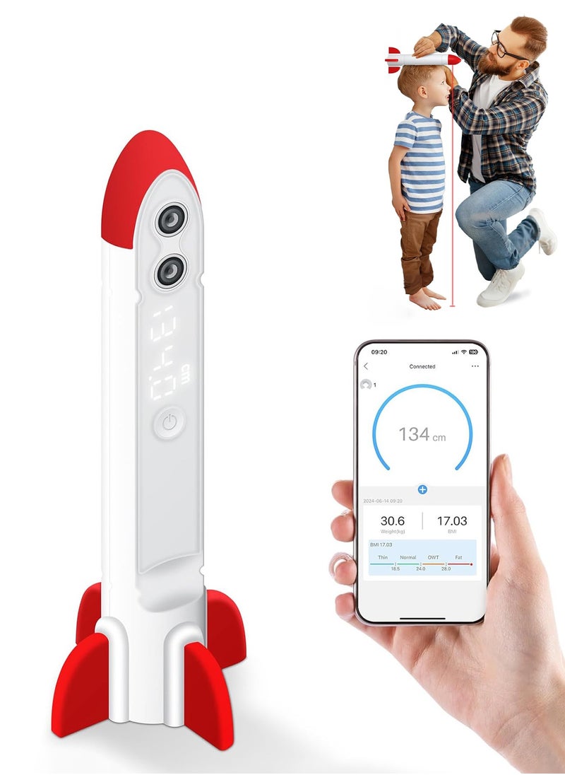 HEROCKX Height Meter - Wireless Ultrasonic - Smart Digital Height Meter for Kids with LED Screen  - Image 1