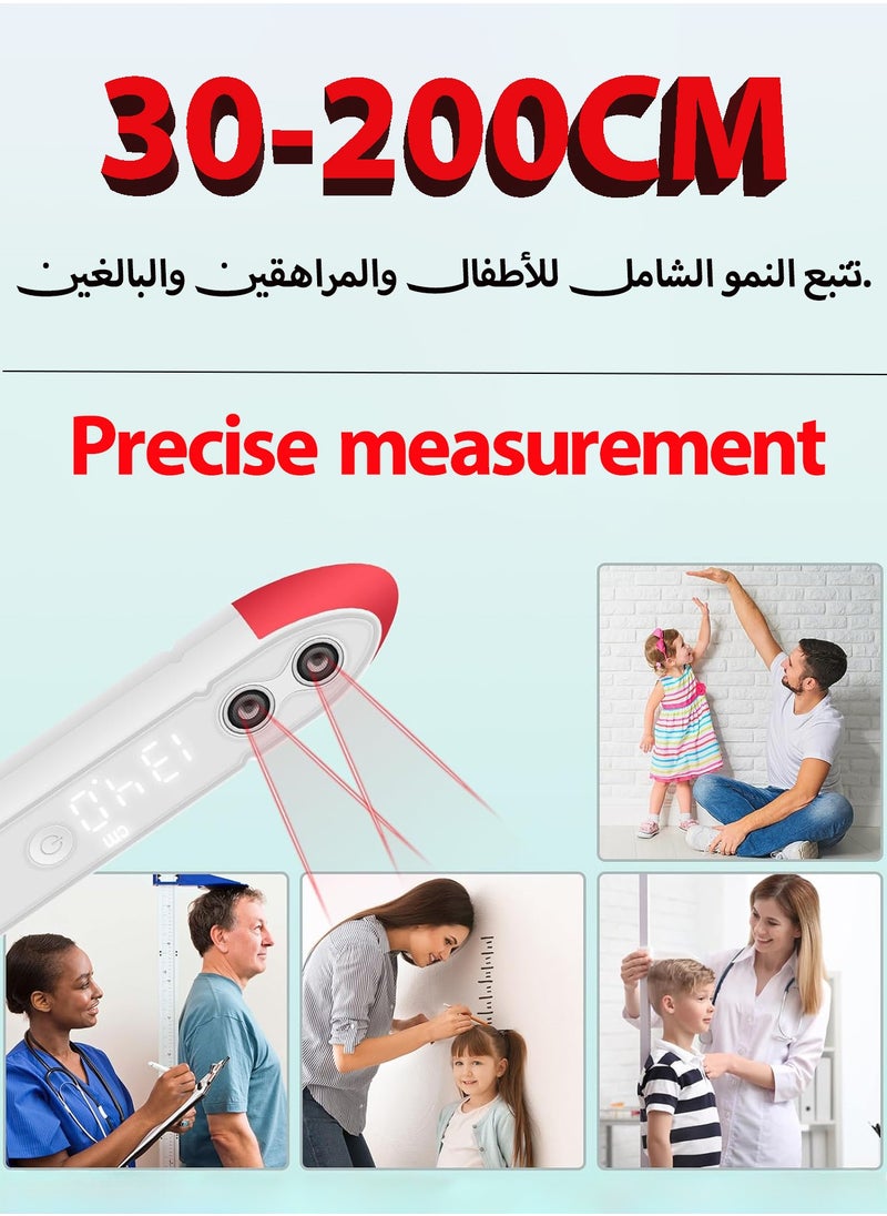 HEROCKX Height Meter - Wireless Ultrasonic - Smart Digital Height Meter for Kids with LED Screen  - Image 3