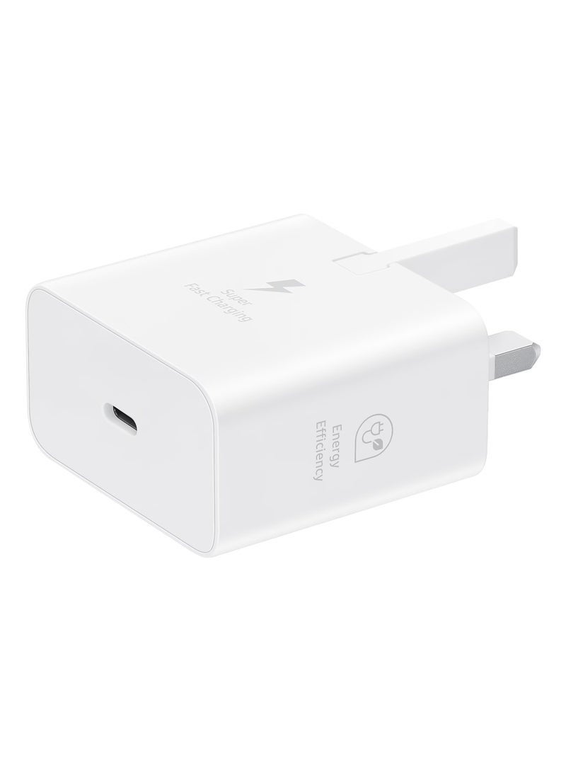 جون بولز محول سفر بقوة 25 واط، شحن فائق السرعة، قابس بريطاني، محول شحن سريع USB-C بقوة 25 واط بتقنية PD، شاحن من النوع C لهواتف أندرويد وآيفون - Image 3