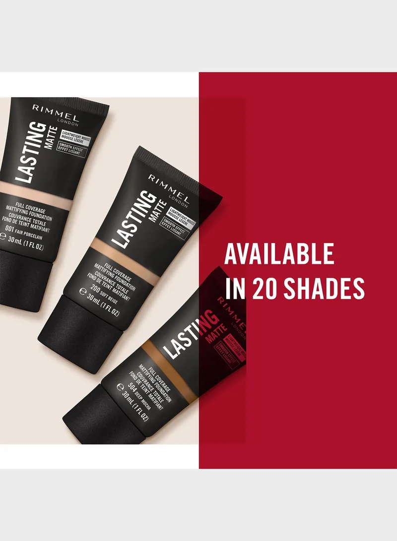 RIMMEL LONDON Rimmel Lasting Finish Matte Foundation – 103 – True Ivory, 30ml