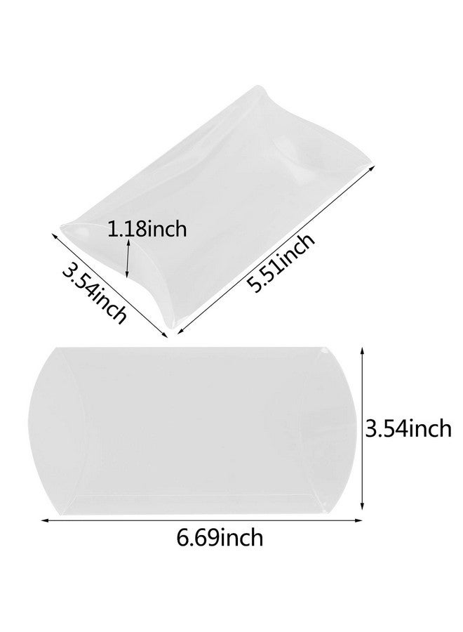 LOCOLO 45 Pcs 5.51 X 3.54 X 1.18 Inch Clear Plastic Pillow Gift Boxes Candy Treat Gift Box Transparent Party Favor Boxes Sweet Bags For Wedding Bridal Shower Baby Shower Birthday Party Supplies - Image 5