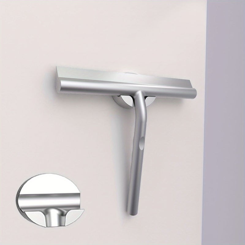 One Golden Silicone Squeegee Cleaning Tool For Bathroom Glass And Toilet Household Use - Image 5