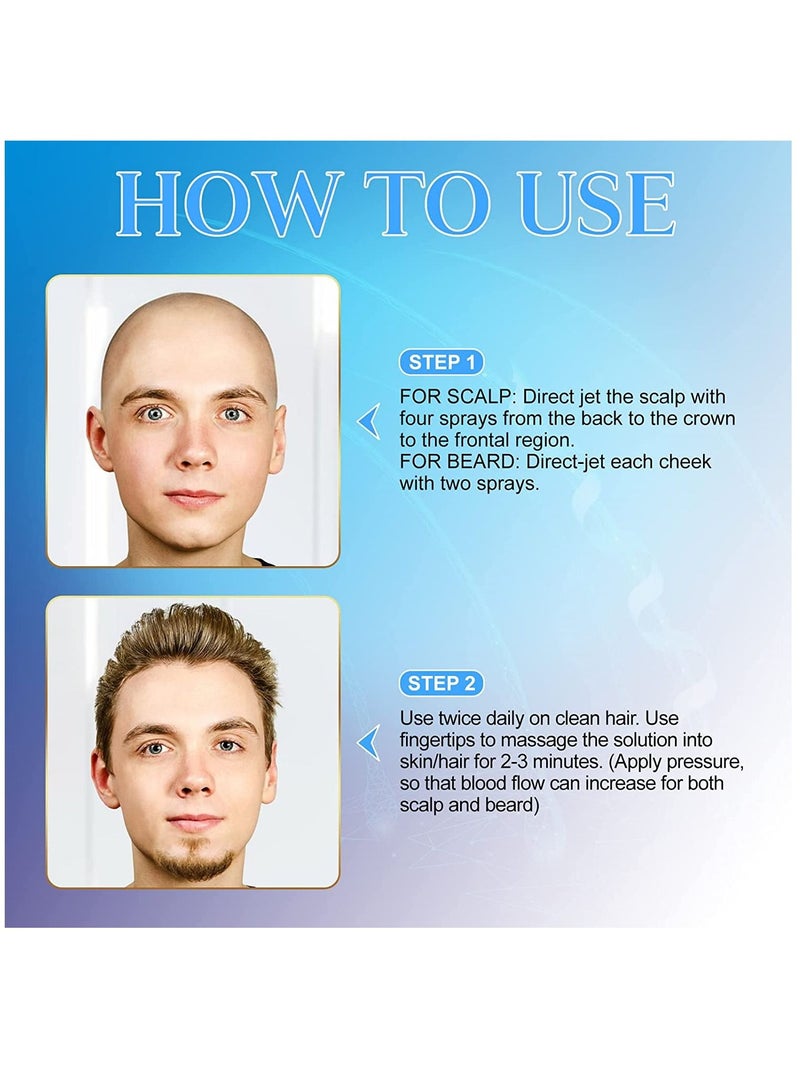 Sefudun بخاخ مينوكسيديل 5% لنمو الشعر من أجل شعر أطول وأكثر سمكًا، علاج احترافي لتساقط الشعر وإعادة نمو الشعر، مصل علاج مينوكسيديل للرجال والنساء، 60 مل - Image 4