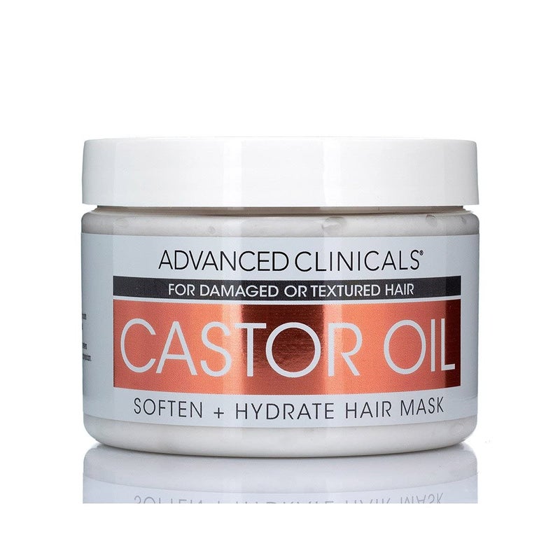 Advanced Clinicals Castor Oil Conditioning Hair Mask Natural Detangler & Hair Treatment W/Jamaican Black Castor Oil, Coconut Oil, & Biotin Repair For Color Treated, Dry, Or Damaged Hair, 12 Fl Oz - Image 1