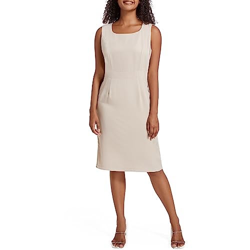 WTJIAPAI Women's Two Piece Dress Church Suits Mother Gift Special Occasion Wedding Party Jacquard Embroidery Long Jacket Church Set Beige - Image 3