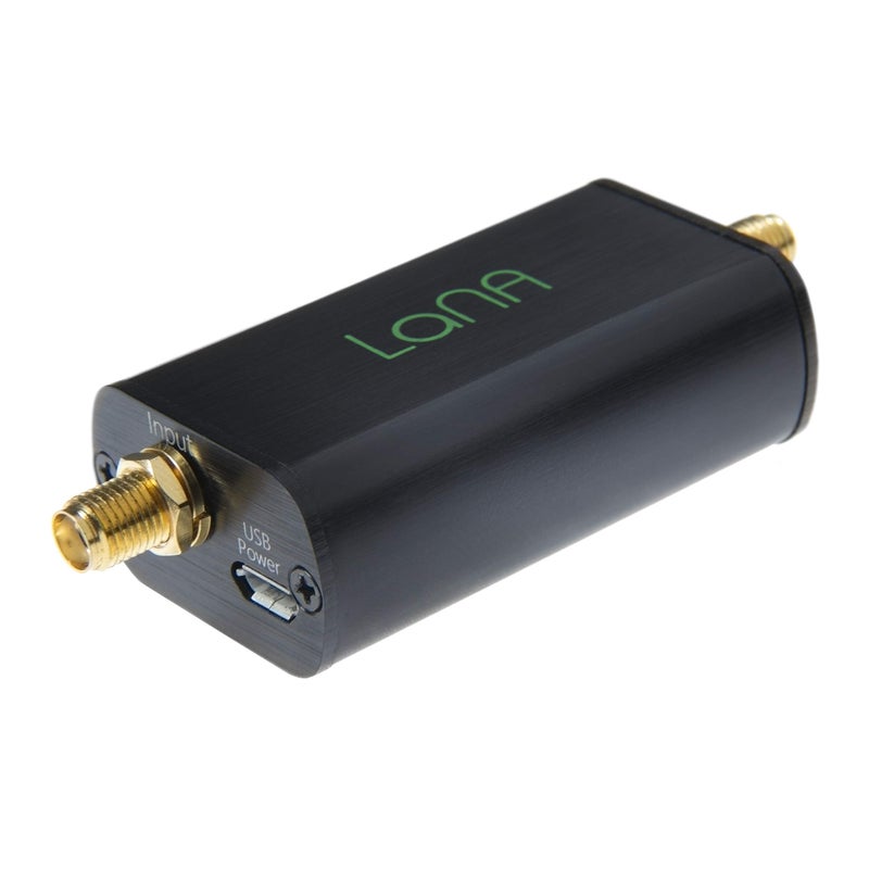NooElec Nooelec Lana - Ultra Low-Noise Amplifier (LNA) Module for RF & Software Defined Radio (SDR) with Enclosure & Accessories. Wideband 20MHz-4000MHz Frequency Capability with Bias Tee & USB Power Options  - Image 1